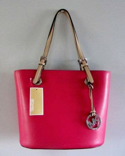 michael kors jet set item 38h5xttt2l ultra pink|Michael Kors 38H5XTTT2L Ultra Pink Jet Set Item Medium Tote .